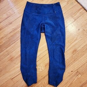 Calia By Carrie Underwood Blue Black Medallion Print Leggings Women's Small S